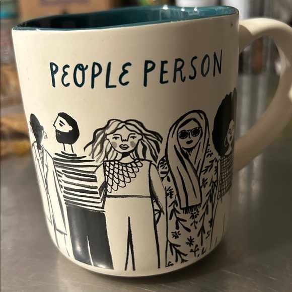People Person Ceramic Mug - Cream and Black - Picture 2 of 6
